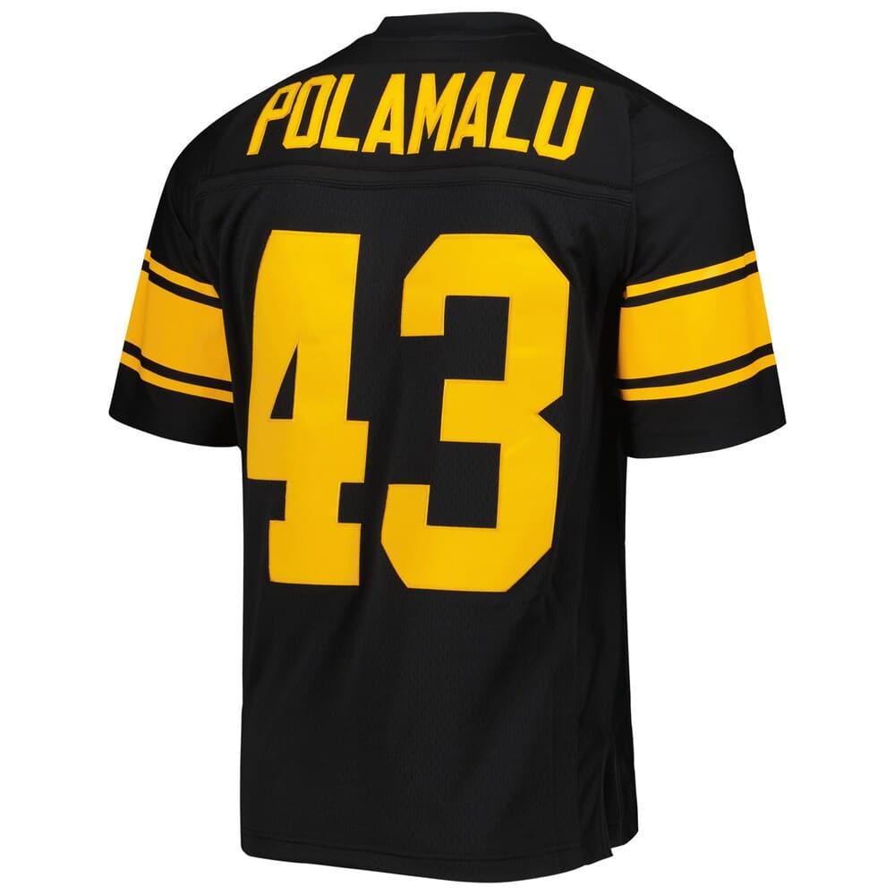 Mitchell And Ness Jerseys Troy Polamalu Pittsburgh Steelers 08-09 Mitchell & Ness NFL Legacy Jersey - Black