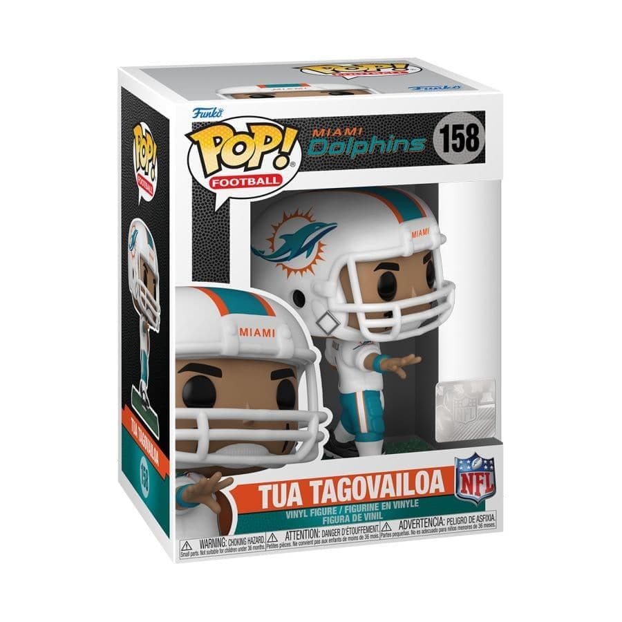 Funko Figures Tua Tagovailoa Miami Dolphins Funko NFL Pop Vinyl 3.75" 84 Figure - Away