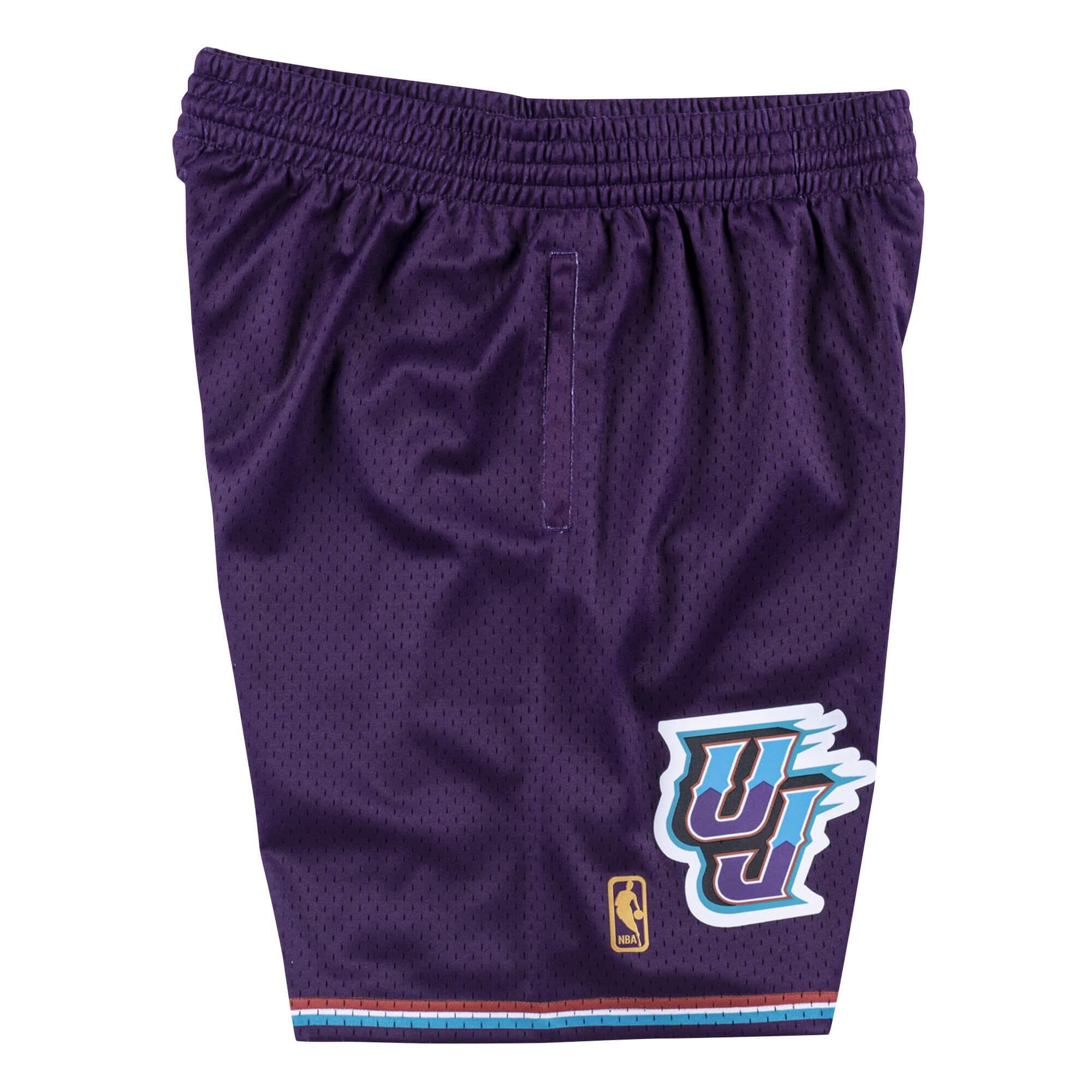 Mitchell And Ness Shorts Utah Jazz Mitchell & Ness NBA 96-97 Road Swingman Shorts - Purple