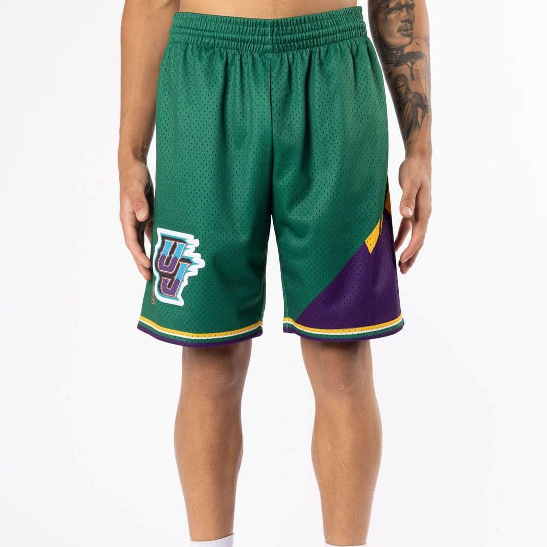 Mitchell And Ness Shorts Utah Jazz Mitchell & Ness NBA Reload 2.0 96-97 Swingman Shorts - Green