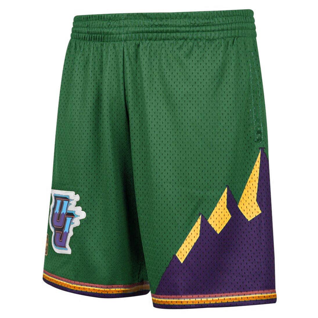 Mitchell And Ness Shorts Utah Jazz Mitchell & Ness NBA Reload 2.0 96-97 Swingman Shorts - Green