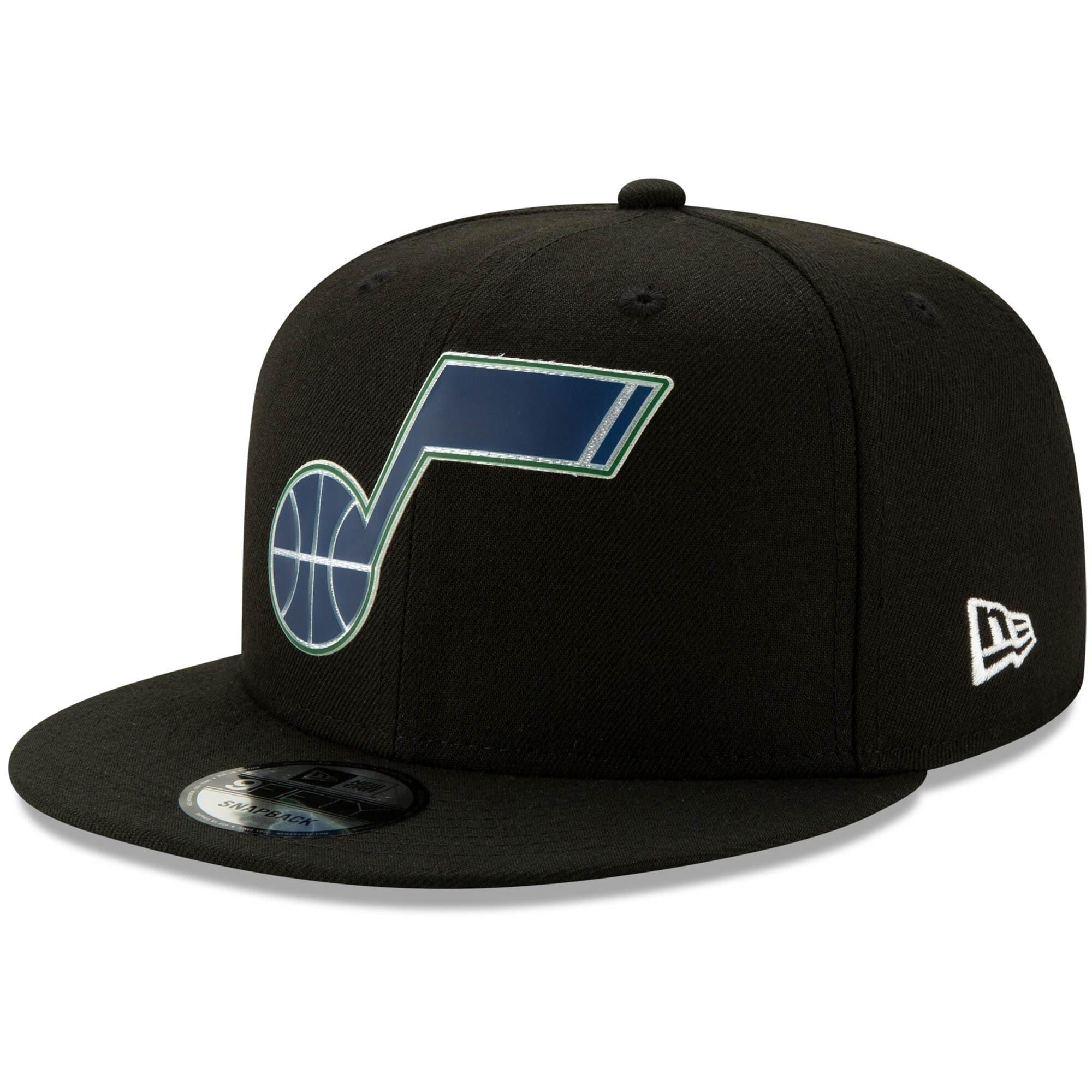 New Era Caps Utah Jazz New Era NBA 2020 Back Half 9FIFTY Snapback Hat - Black