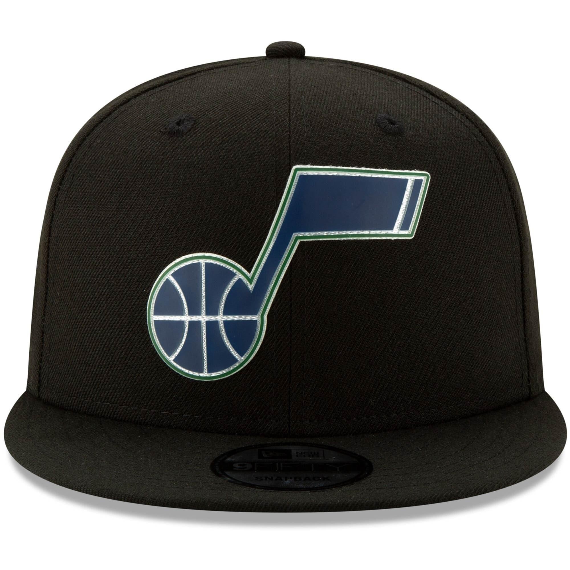 New Era Caps Utah Jazz New Era NBA 2020 Back Half 9FIFTY Snapback Hat - Black