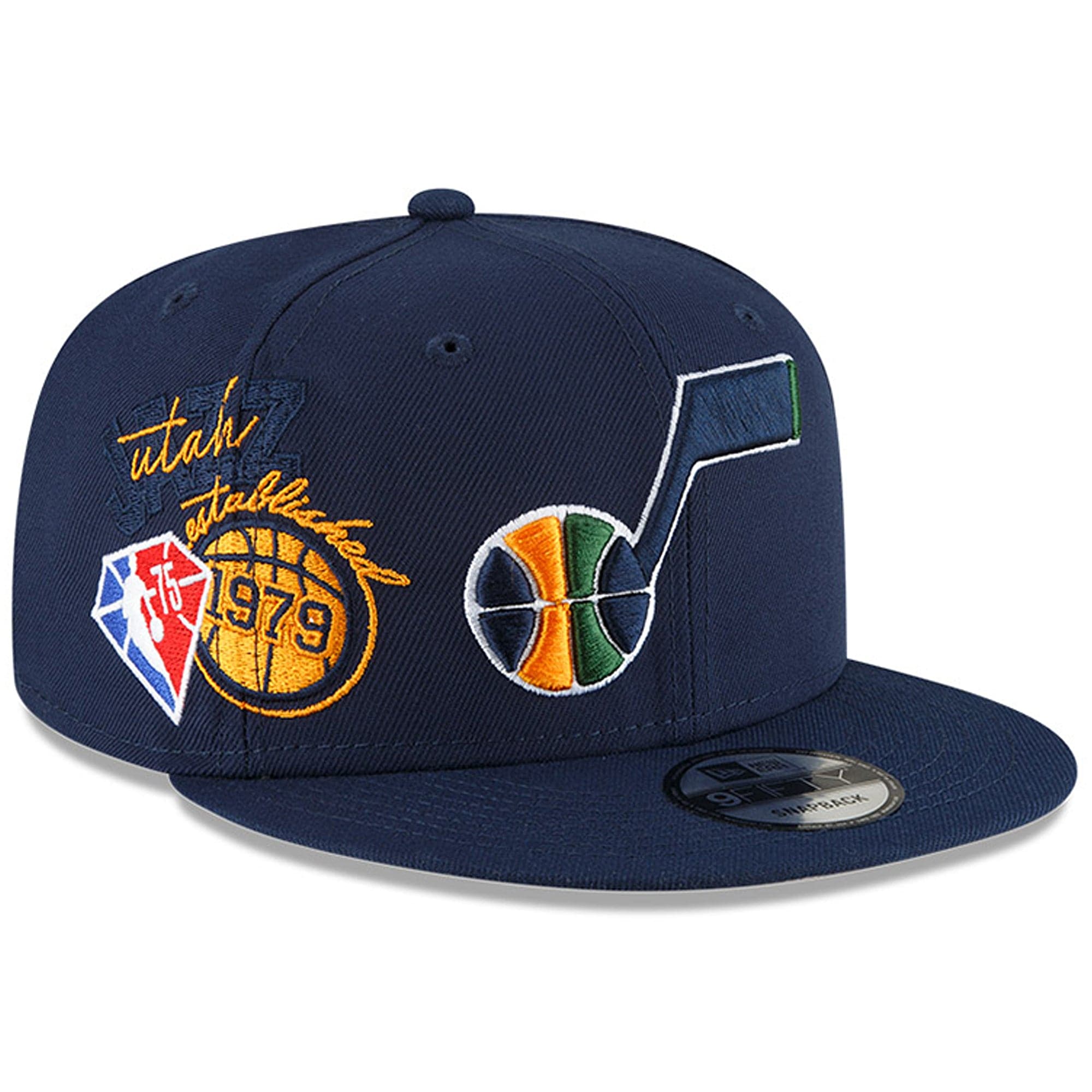 New Era Caps Utah Jazz New Era NBA 21-22 Back Half 9FIFTY Snapback Hat - Navy