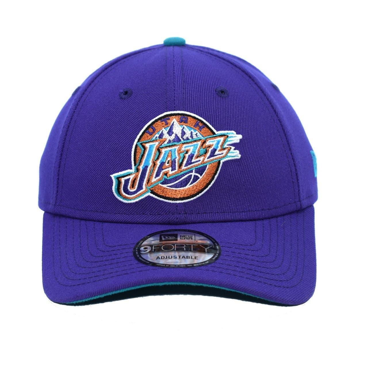 New Era Caps Utah Jazz New Era NBA Hardwood Classics Nights 9FORTY Curved Hat - Purple