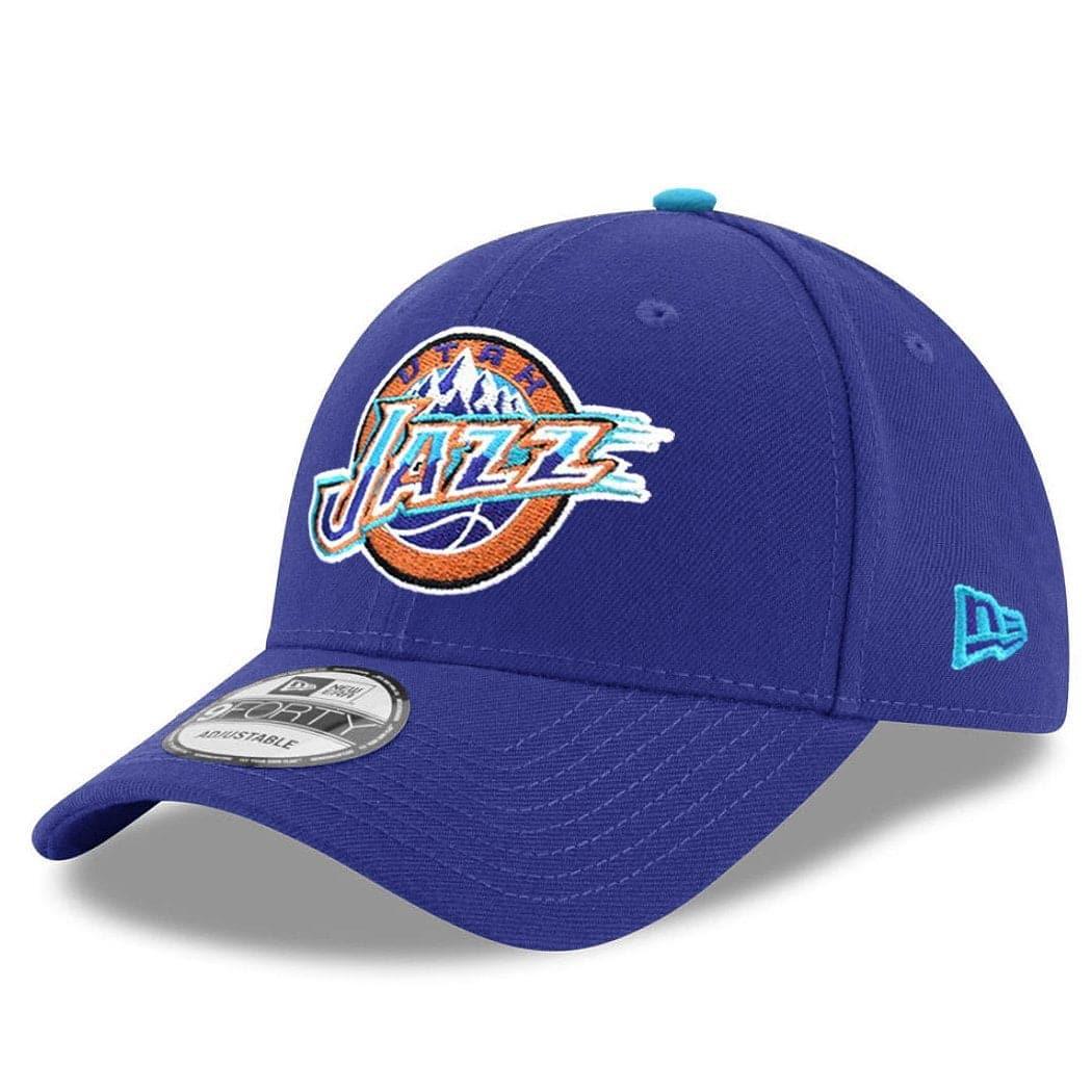 New Era Caps Utah Jazz New Era NBA Hardwood Classics Nights 9FORTY Curved Hat - Purple