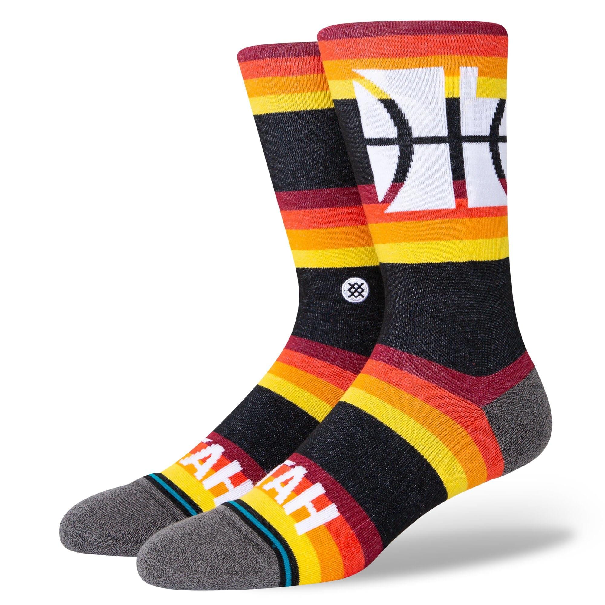 Stance Socks Large (9-12 US) Utah Jazz Stance NBA 21-22 City Edition Crew Socks - Black