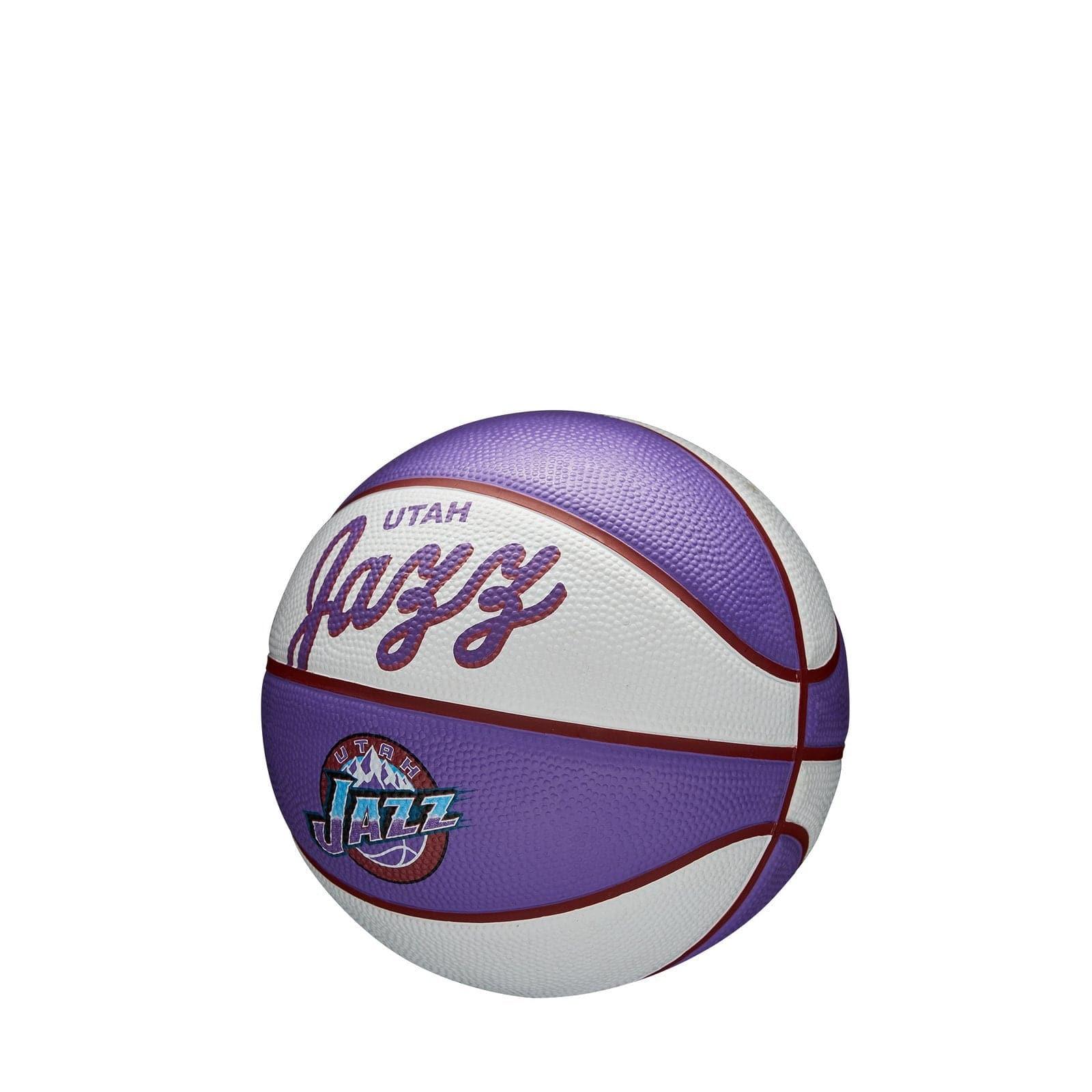Wilson Sporting Goods Balls Utah Jazz Wilson NBA Team Retro Mini Outdoor Basketball Ball