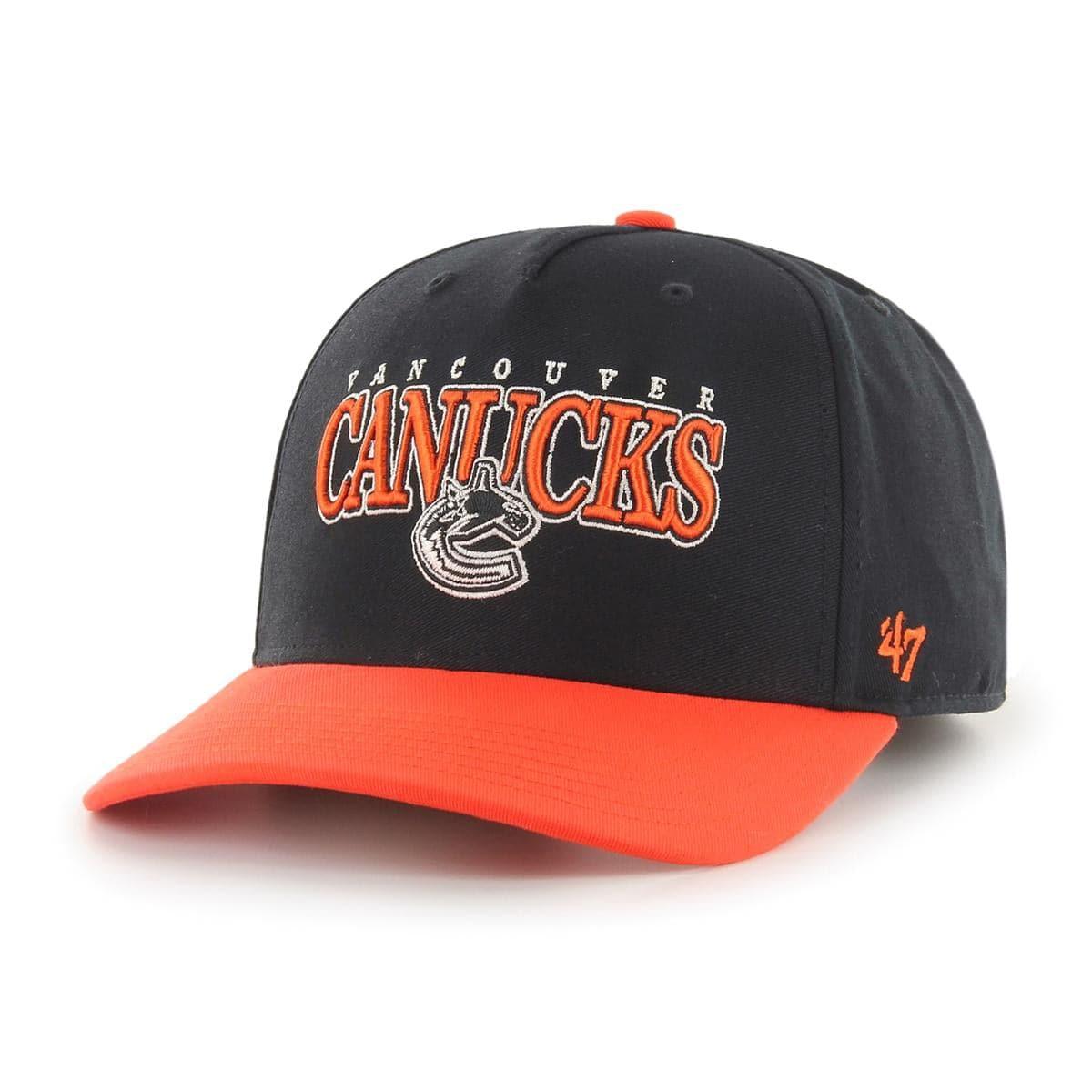 47 Brand Caps Vancouver Canucks ‘47 NHL Gojo MVP DP Pre-Curved Snapback Hat - Black