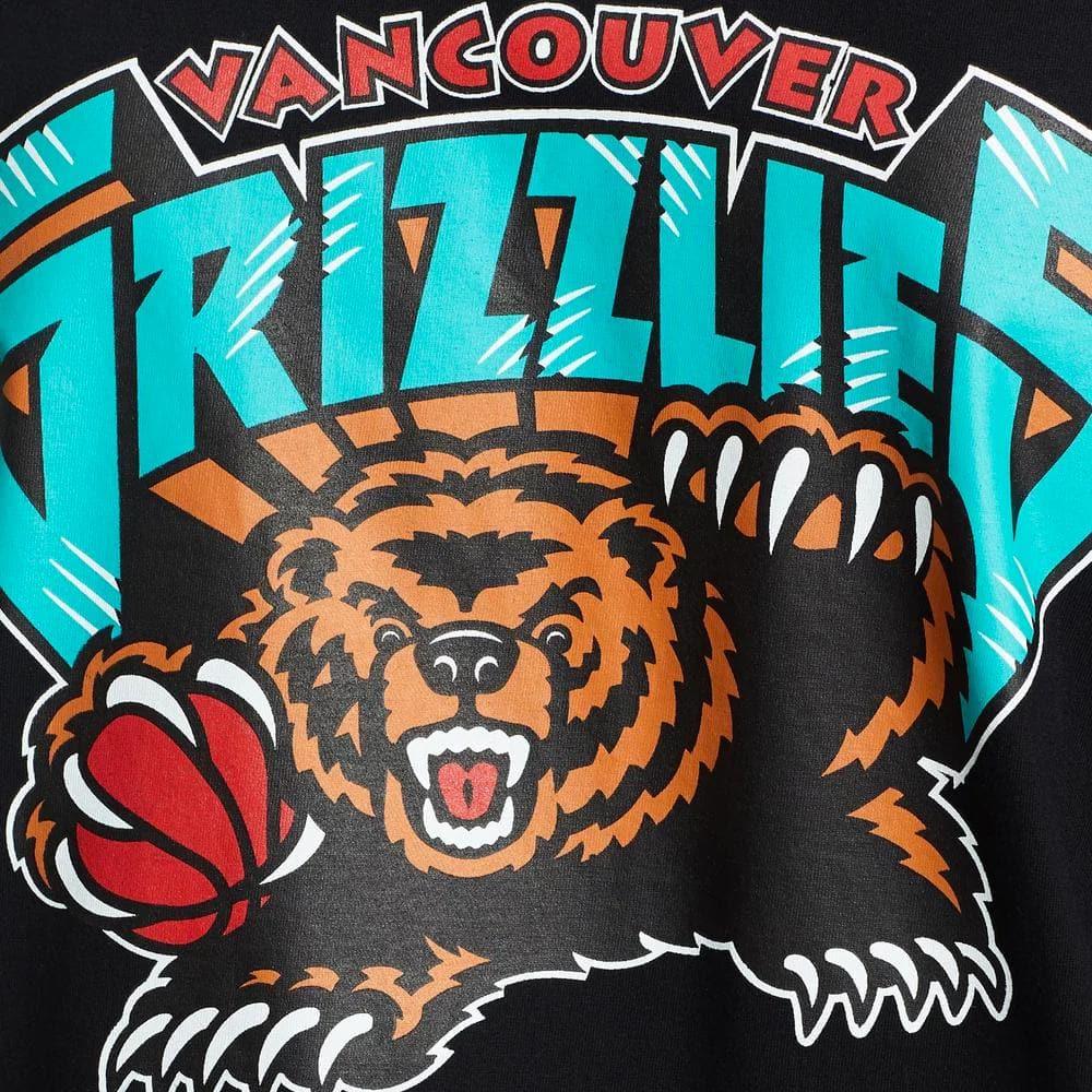 Mitchell And Ness T-Shirts Vancouver Grizzlies Mitchell & Ness NBA Retro Repeat Muscle T-Shirt - Black