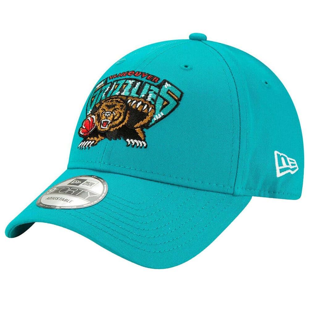 New Era Caps Vancouver Grizzlies New Era NBA Hardwood Classics Logo 9FORTY Curved Hat - Teal