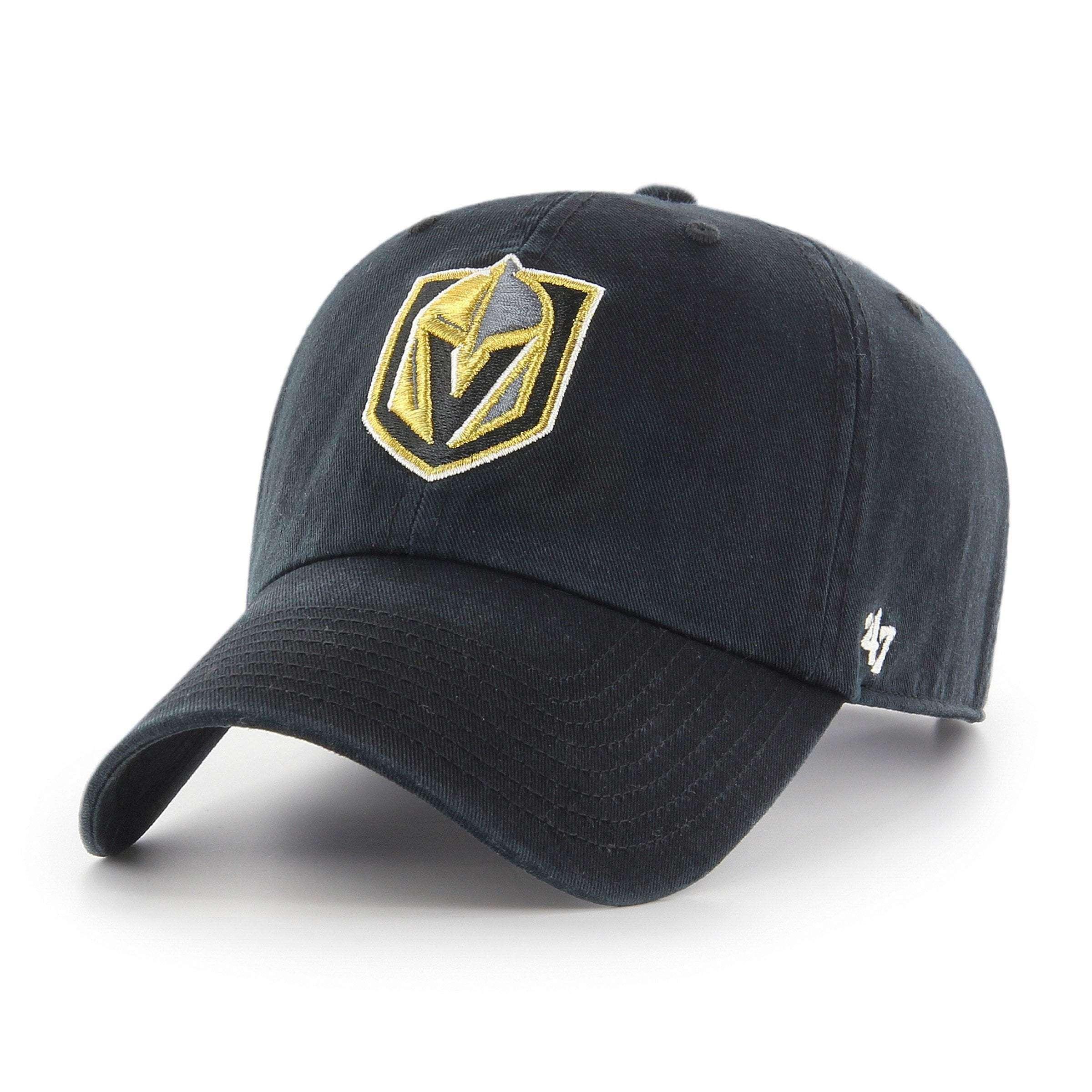 47 Brand Caps Vegas Golden Knights '47 NHL Clean Up Strapback Hat - Black