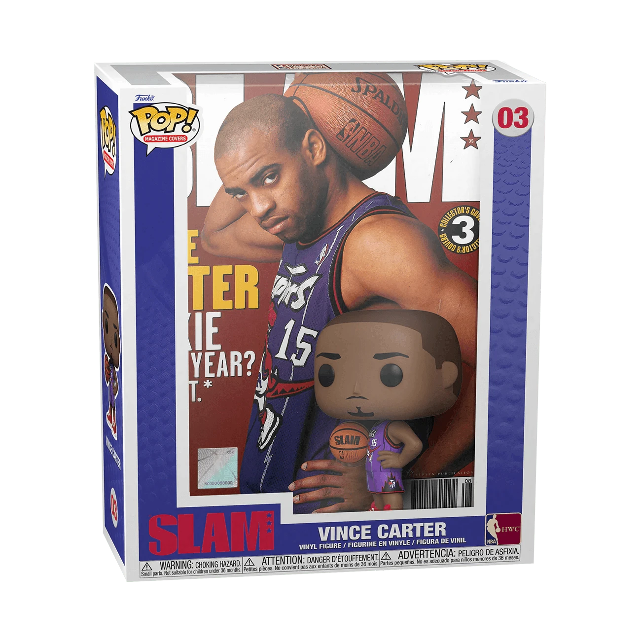 Funko Figures Vince Carter Toronto Raptors Funko NBA Slam Magazine Pop Figure