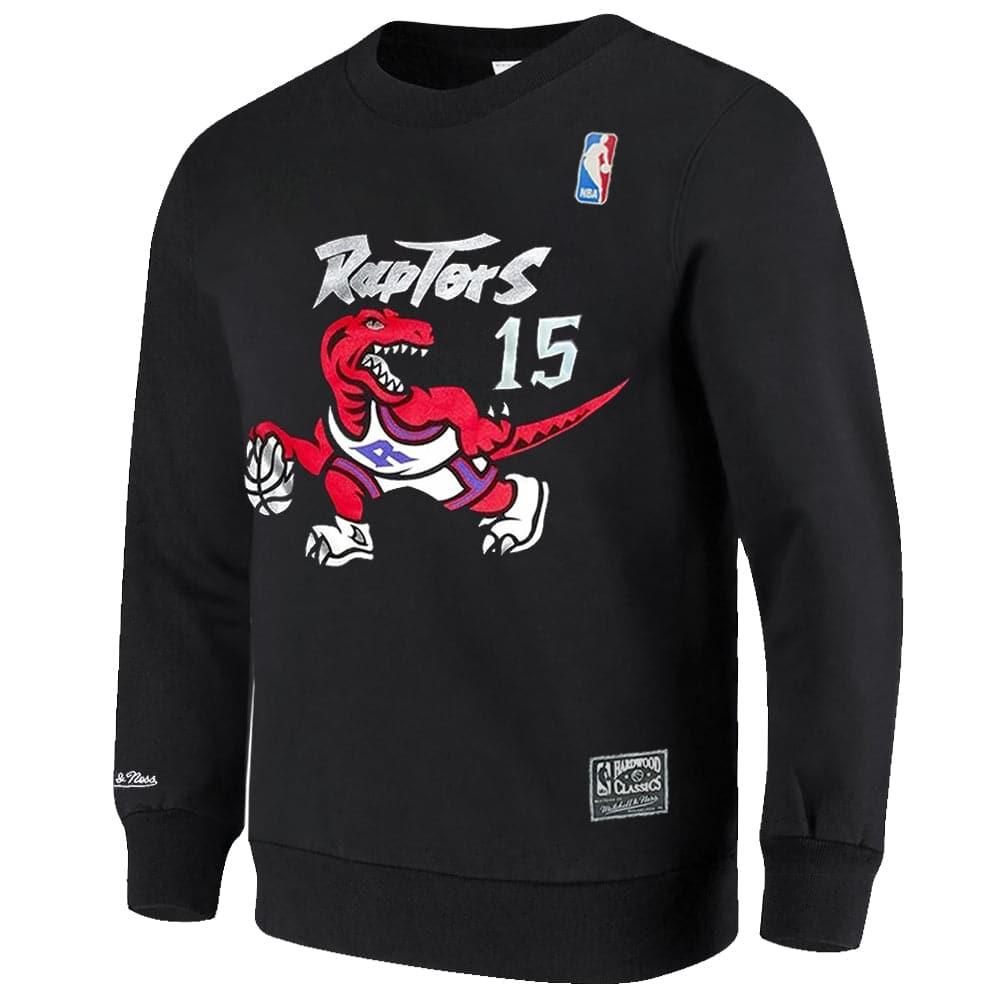 Mitchell And Ness Jumpers Vince Carter Toronto Raptors Mitchell & Ness NBA Player Crew Jumper - Black