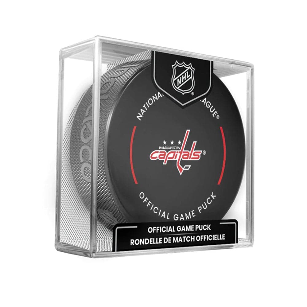 Inglasco Pucks Washington Capitals Inglasco NHL Official Team Hockey Puck In Cube