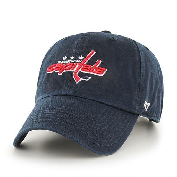 47 Brand Caps Washington Capitals Navy '47 NHL Team Clean Up Strapback Hat - Navy