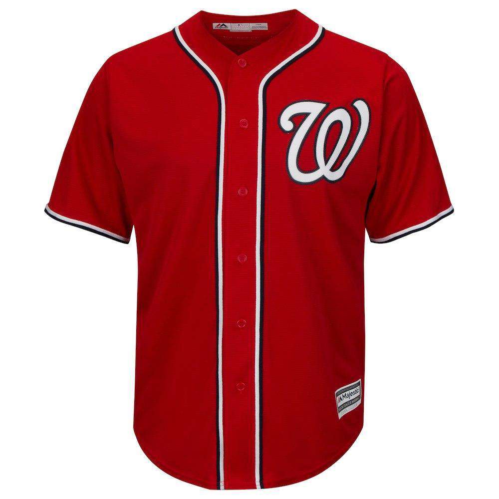 Majestic Athletic Jerseys Washington Nationals Majestic MLB AC Cool Base Replica Jersey - Red