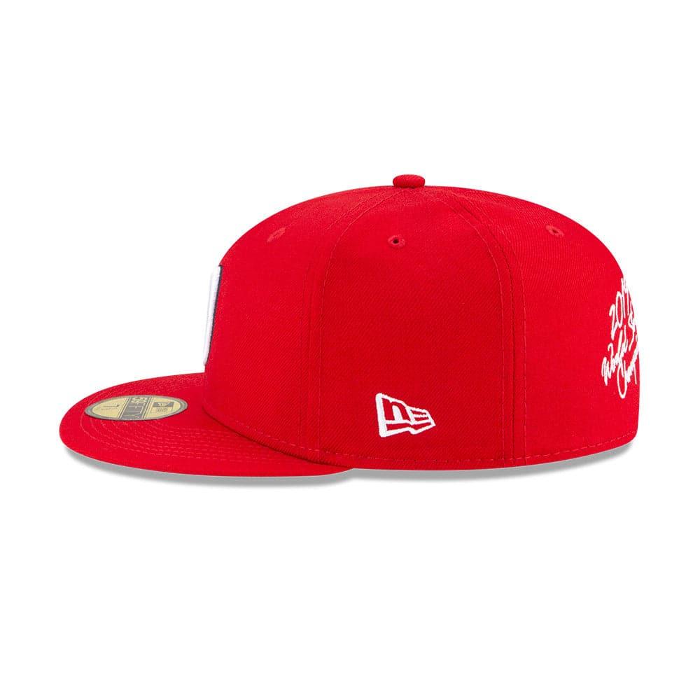 New Era Caps Washington Nationals New Era MLB Champions Patch 59FIFTY Fitted Hat - Red