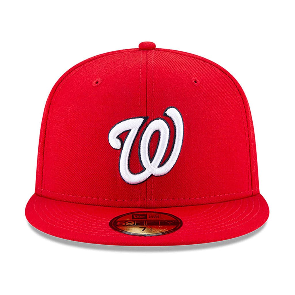 New Era Caps Washington Nationals New Era MLB Champions Patch 59FIFTY Fitted Hat - Red