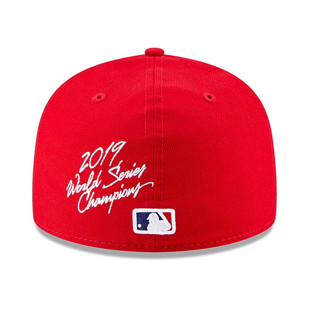 New Era Caps Washington Nationals New Era MLB Champions Patch 59FIFTY Fitted Hat - Red