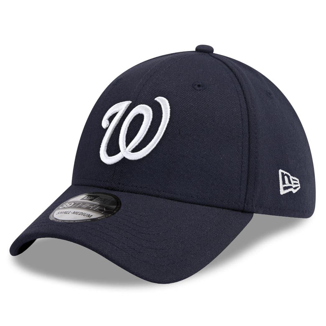 New Era Caps Washington Nationals New Era MLB Team Classic 39THIRTY Curve Hat - Navy