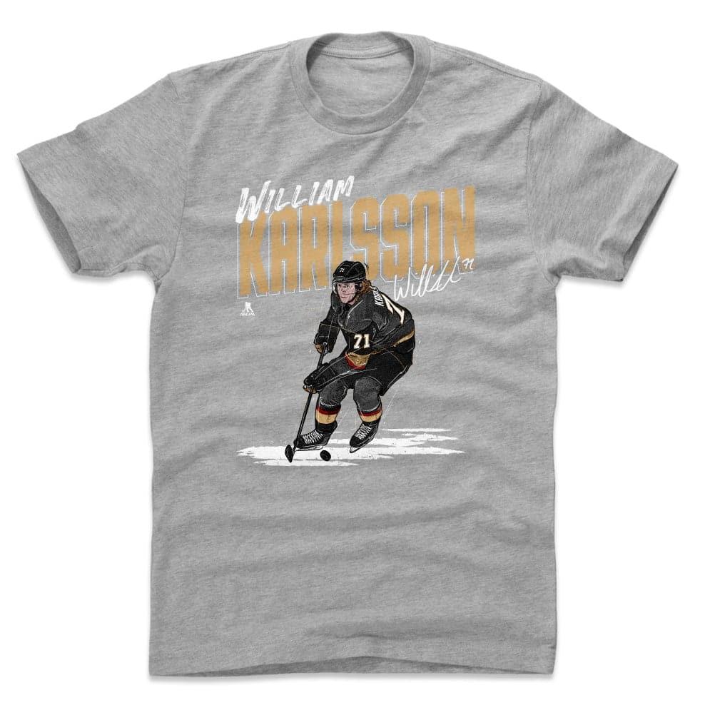 500 Level T-Shirts William Karlsson Vegas Golden Knights 500 Level NHL Chisel T-Shirt - Heather Grey