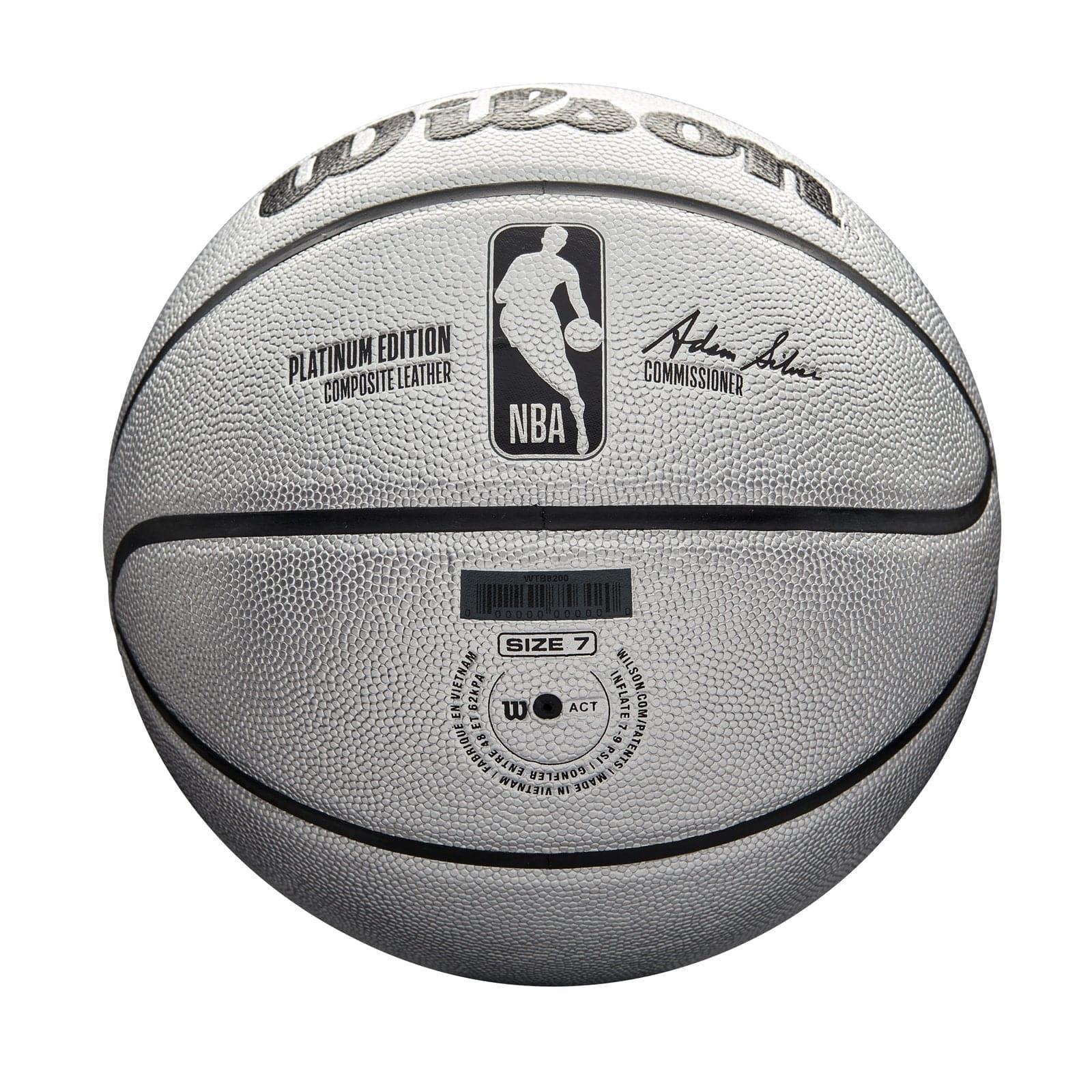 Wilson Sporting Goods Balls Wilson NBA Platinum Boxed Full Size Basketball Ball - Silver