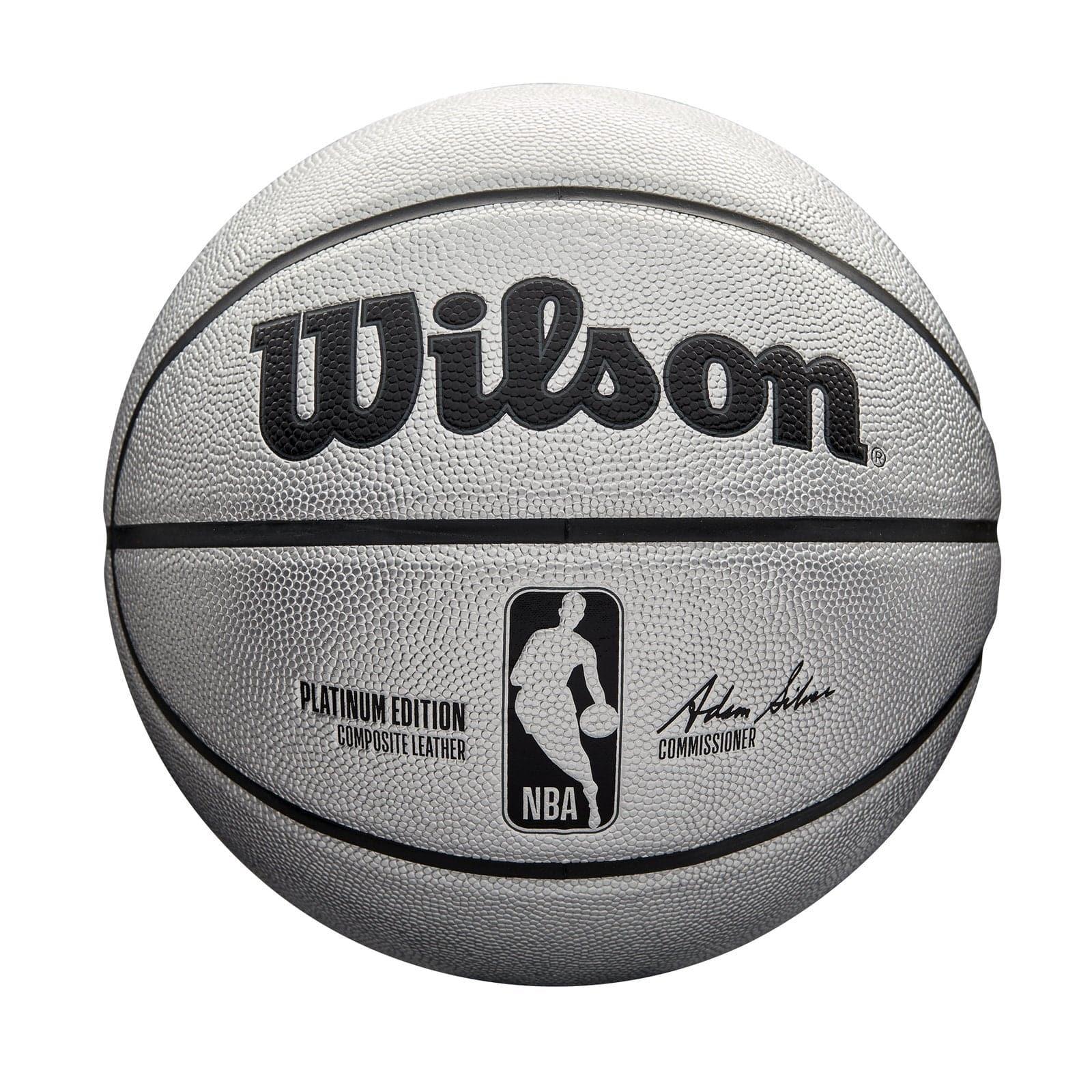 Wilson Sporting Goods Balls Wilson NBA Platinum Boxed Full Size Basketball Ball - Silver
