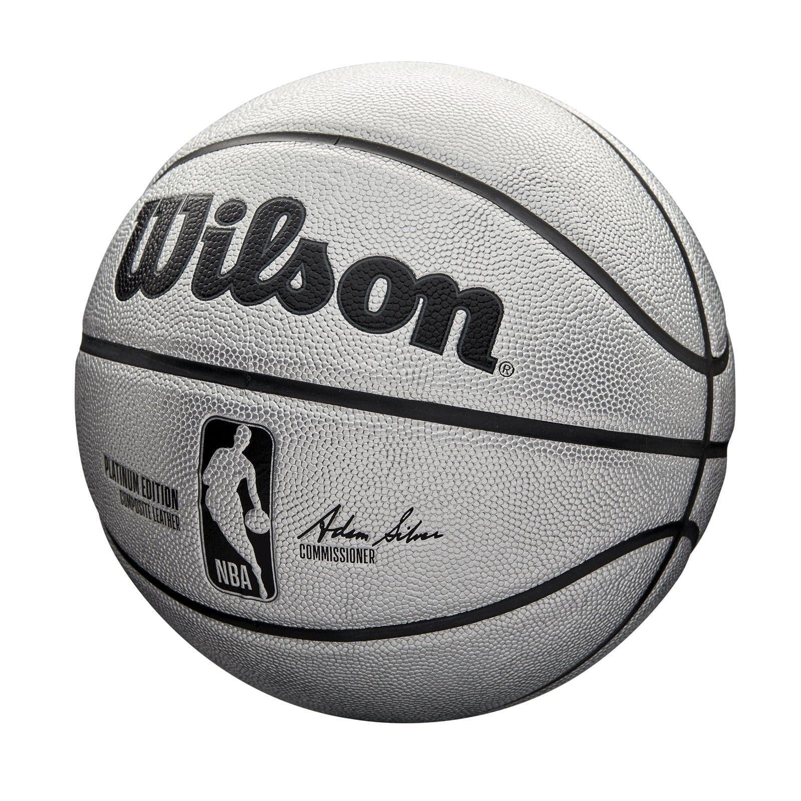 Wilson Sporting Goods Balls Wilson NBA Platinum Boxed Full Size Basketball Ball - Silver