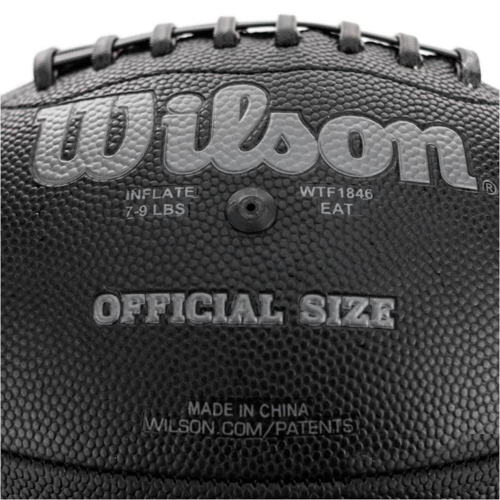 Wilson Sporting Goods Balls Wilson NFL Jet Black Full Size Composite Football Ball - Black