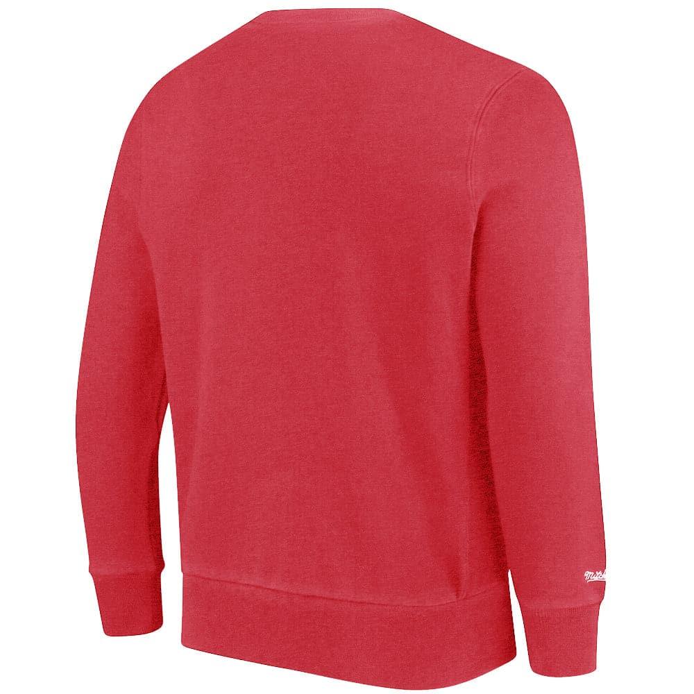 Mitchell And Ness Jumpers Womens Chicago Bulls Mitchell & Ness NBA Keyline Crew Jumper - Faded Red