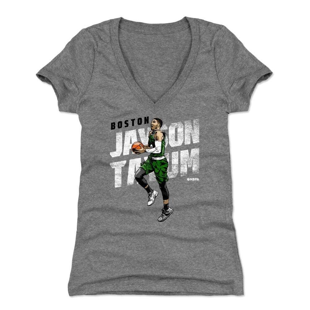 500 Level T-Shirts Womens Jayson Tatum Boston Celtics 500 Level NBA Lift Off T-Shirt - Gray