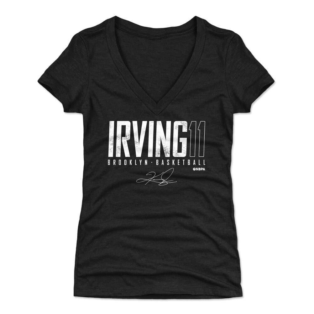 500 Level T-Shirts Womens Kyrie Irving Brooklyn Nets 500 Level NBA Elite T-Shirt - Black