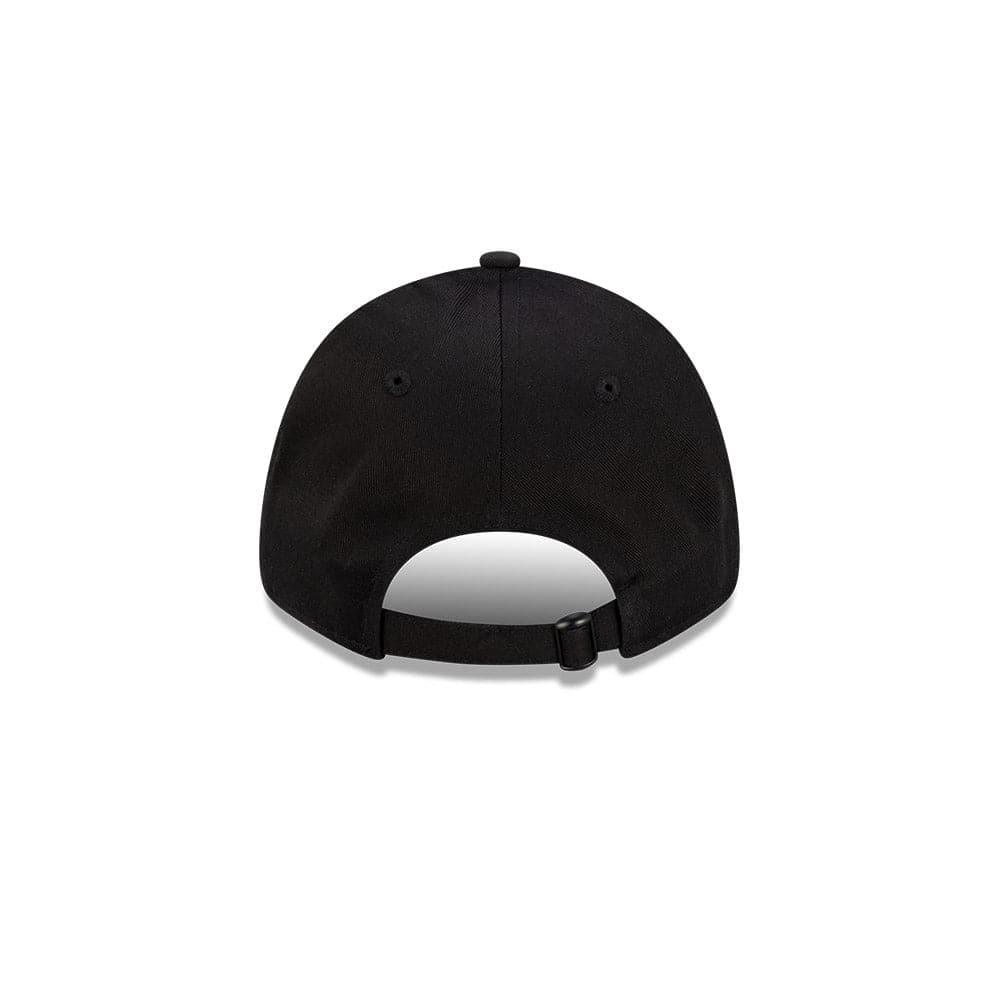 New Era Caps Womens Womens Los Angeles Dodgers New Era MLB Black On Black 9FORTY Strapback Hat - Black