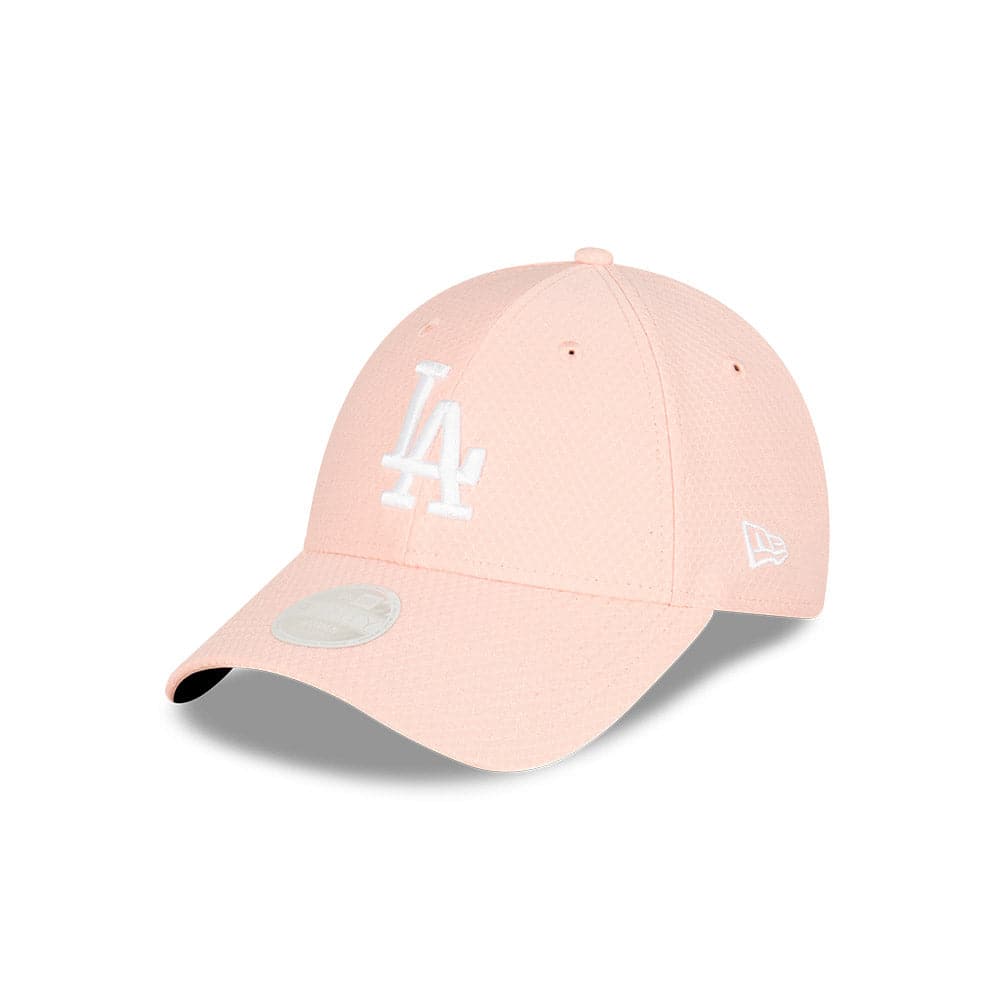 New Era Caps Womens Womens Los Angeles Dodgers New Era MLB Hex Performance 9FORTY Hat - Pink