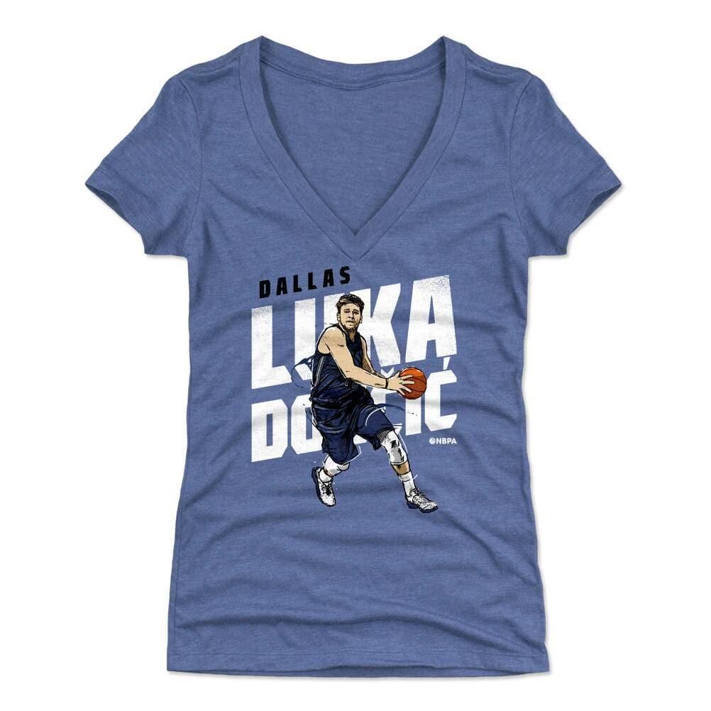 500 Level T-Shirts Womens Luka Doncic Dallas Mavericks 500 Level NBA Drive T-Shirt - Royal