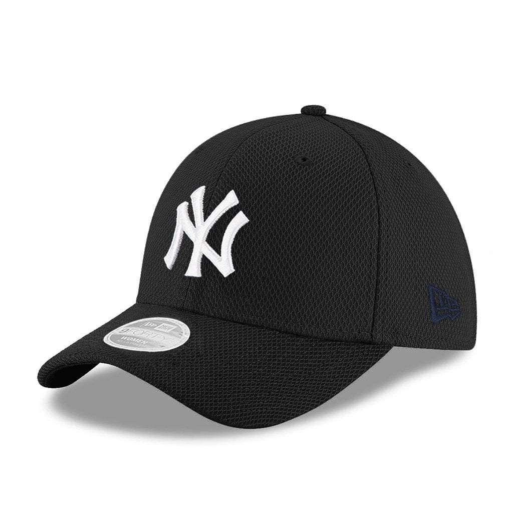 New Era Caps Womens New York Yankees New Era MLB Black & White Diamond Era 9FORTY Curve Hat