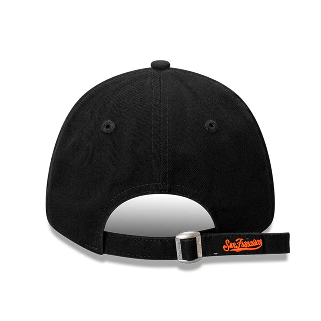 New Era Caps Womens San Francisco Giants New Era MLB Washed Mini 9FORTY Curve Hat - Black