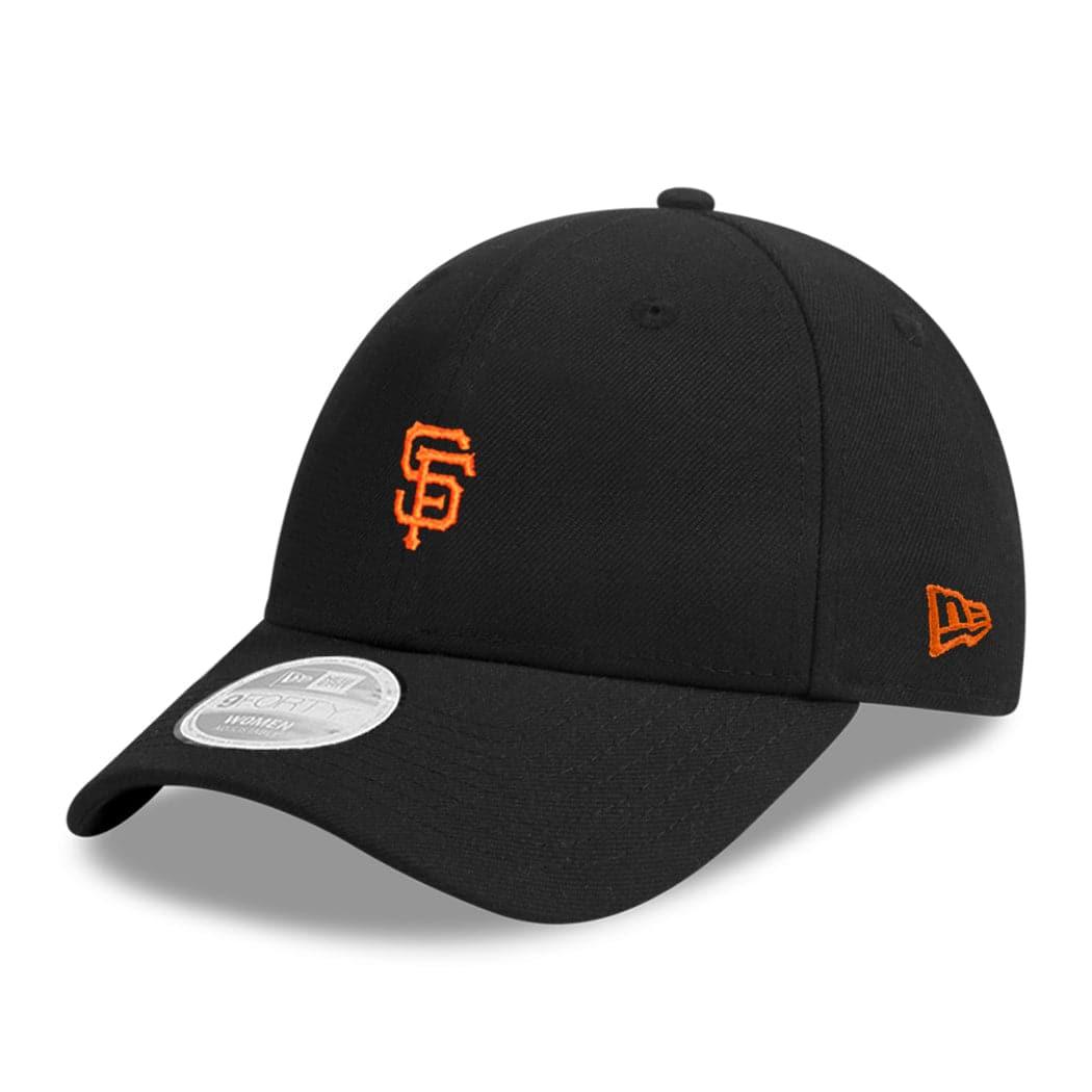 New Era Caps Womens San Francisco Giants New Era MLB Washed Mini 9FORTY Curve Hat - Black