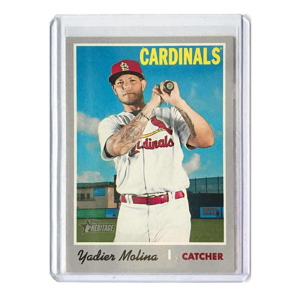 Topps Cards Yadier Molina St Louis Cardinals 2019 Topps Heritage French Text #439 Card