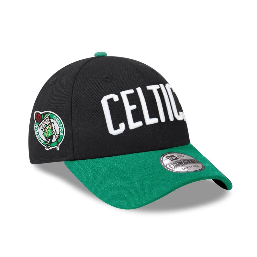 New Era Caps Youths Youths Boston Celtics New Era NBA 2T Wordmark 9FORTY Strapback Hat - Black