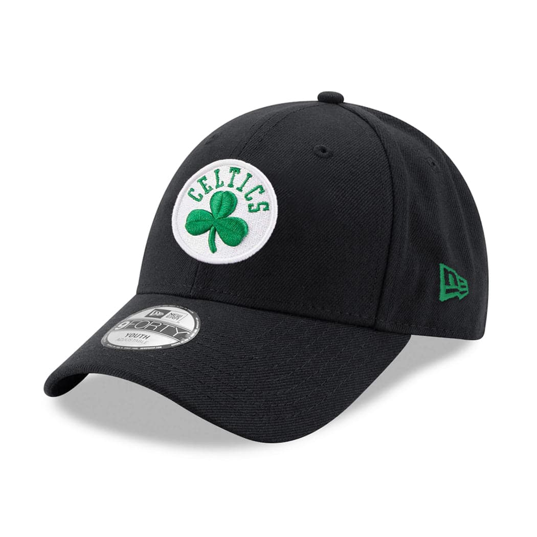 New Era Caps Youths Youths Boston Celtics New Era NBA Team 9FORTY Hat - Black