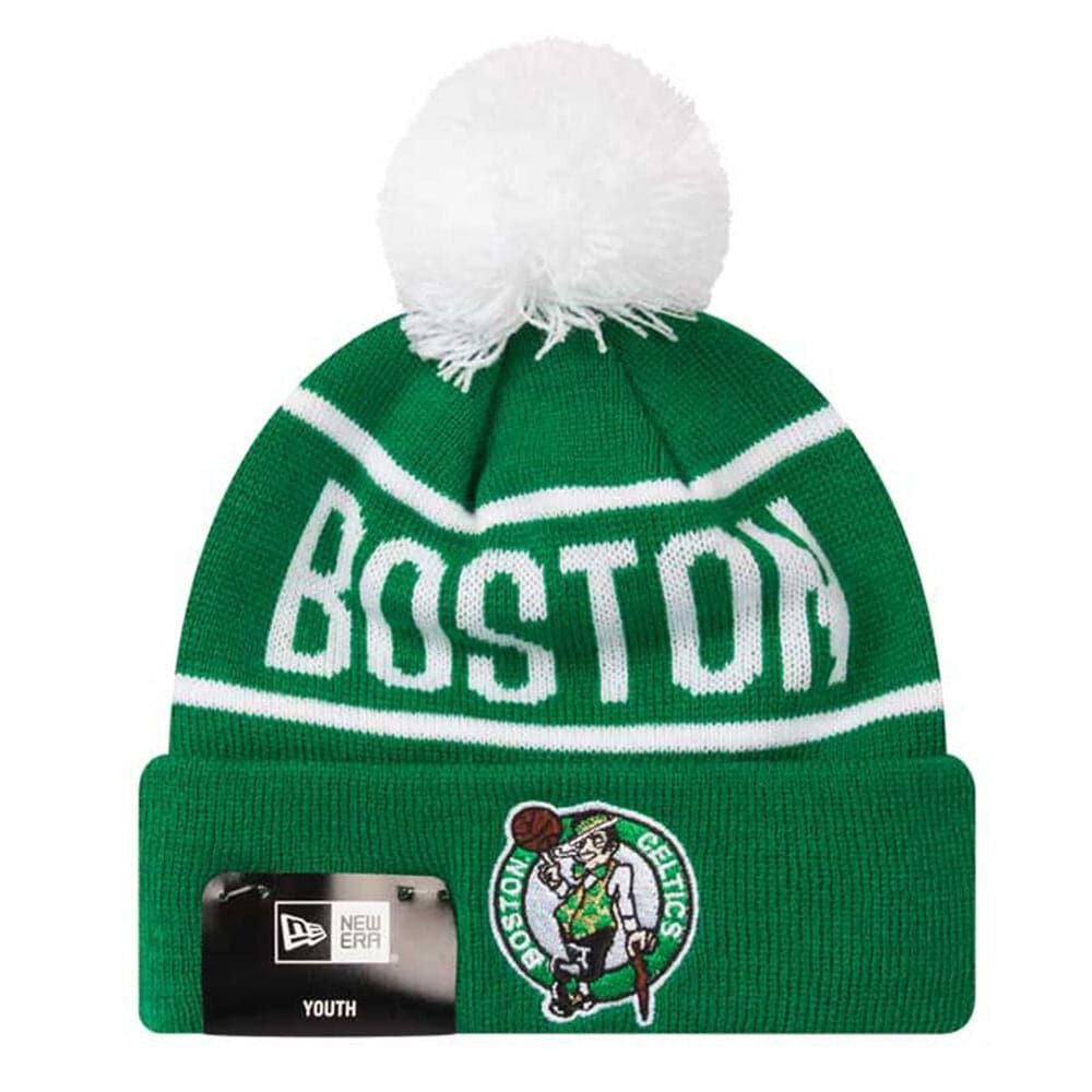 New Era Beanies Youths Boston Celtics New Era NBA Team On Fire Knit Beanie - Green