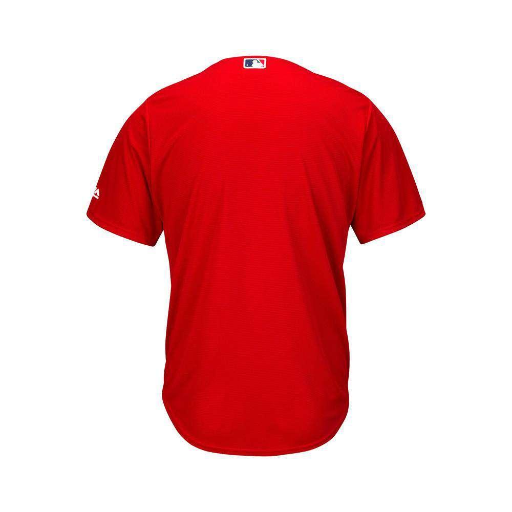 Majestic Athletic Jerseys Youths Boston Red Sox Majestic MLB Cool Base Replica Jersey - Red