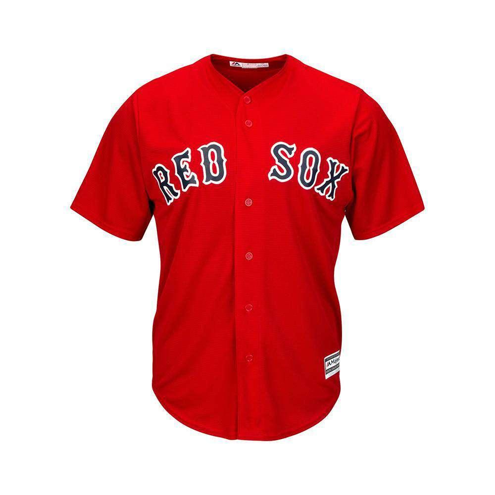 Majestic Athletic Jerseys Youths Boston Red Sox Majestic MLB Cool Base Replica Jersey - Red