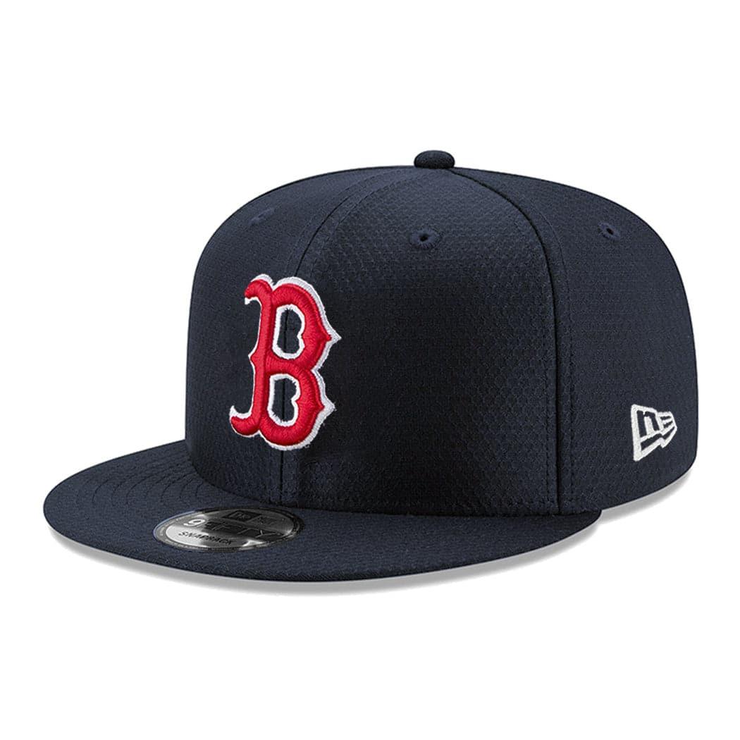 New Era Caps Youths Boston Red Sox New Era MLB Core Hex 9FIFTY Snapback Hat - Navy