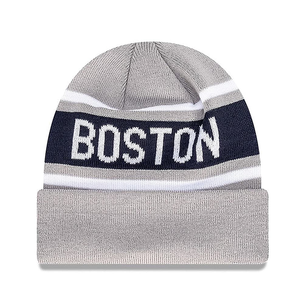 New Era Beanies Youths Youths Boston Red Sox New Era MLB Team Outline Thin Knit Beanie - Grey