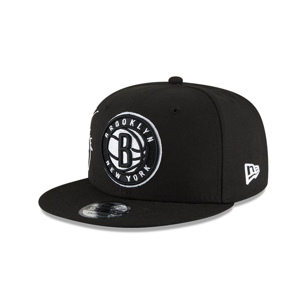 New Era Caps Youths Youths Brooklyn Nets New Era NBA 21-22 Back Half 9FIFTY Snapback Hat - Black