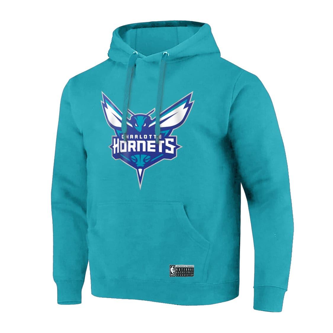 NBA Essentials Jumpers Youths Charlotte Hornets NBA Essentials Logo Hoodie Jumper - Teal