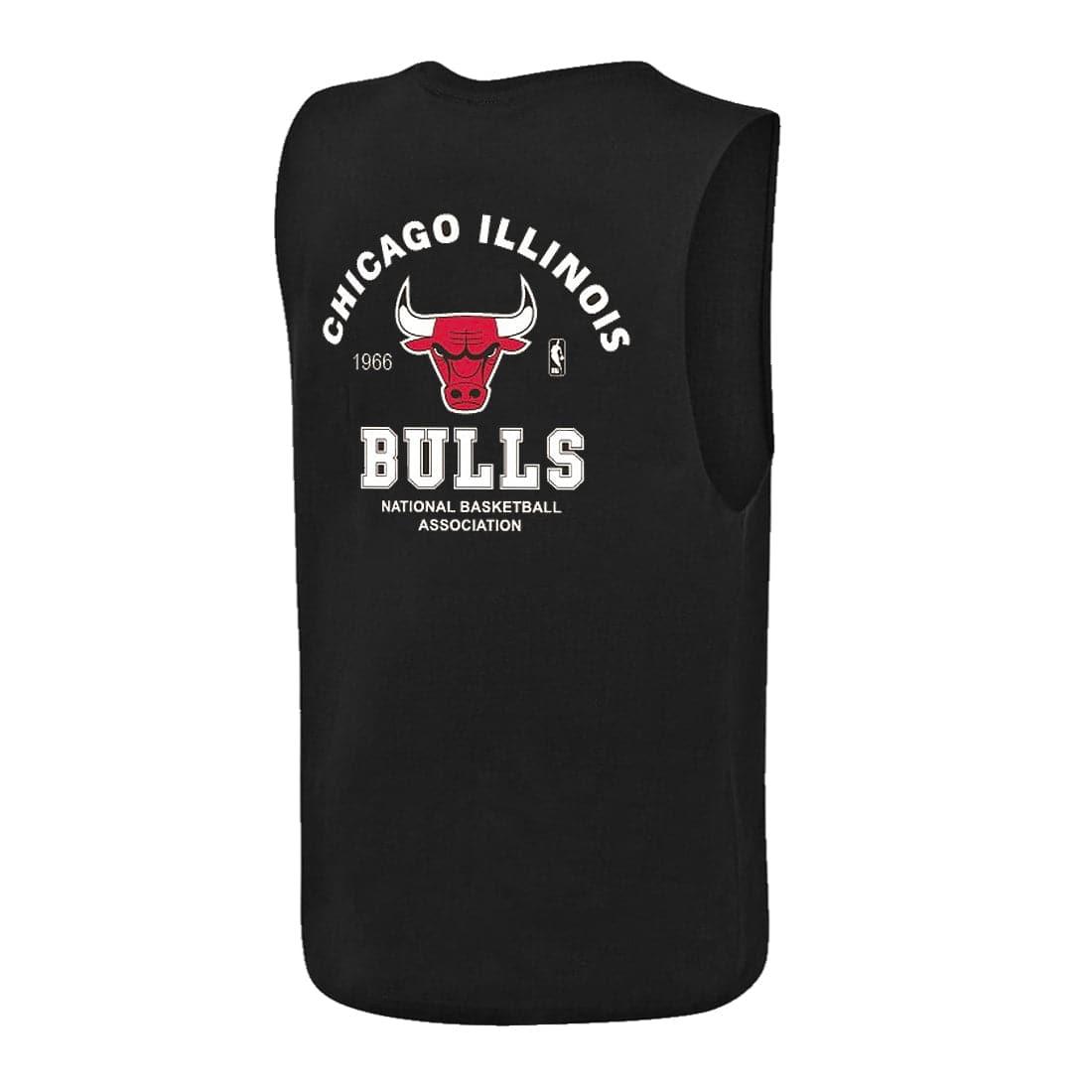 NBA Essentials T-Shirts Youths Chicago Bulls NBA Essentials Rockford Sleeveless Muscle T-Shirt - Black